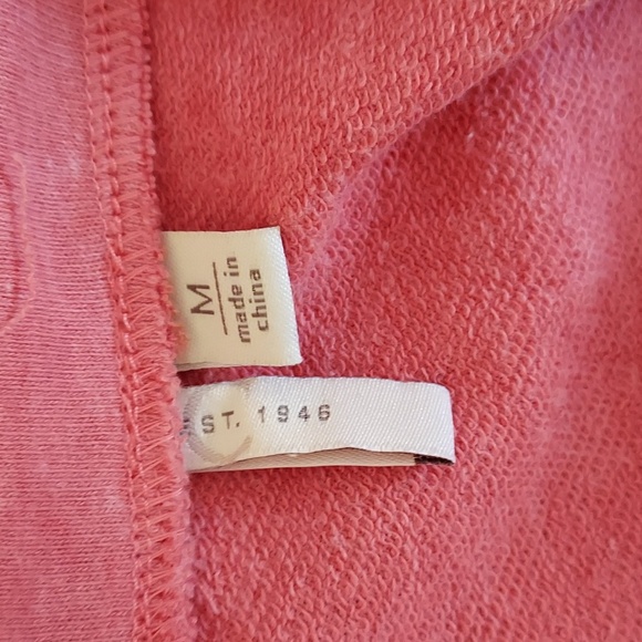 Est. 1948 Cute Coral Peplum  Lace Shoulder Top - Picture 8 of 10